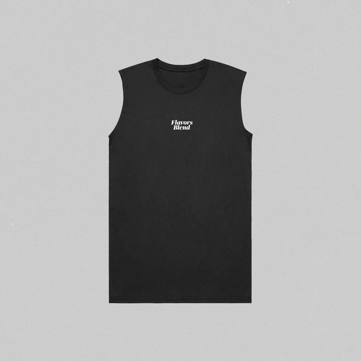 RELAXED FIT CUTOFF LOGO TEE // VINTAGE BLACK