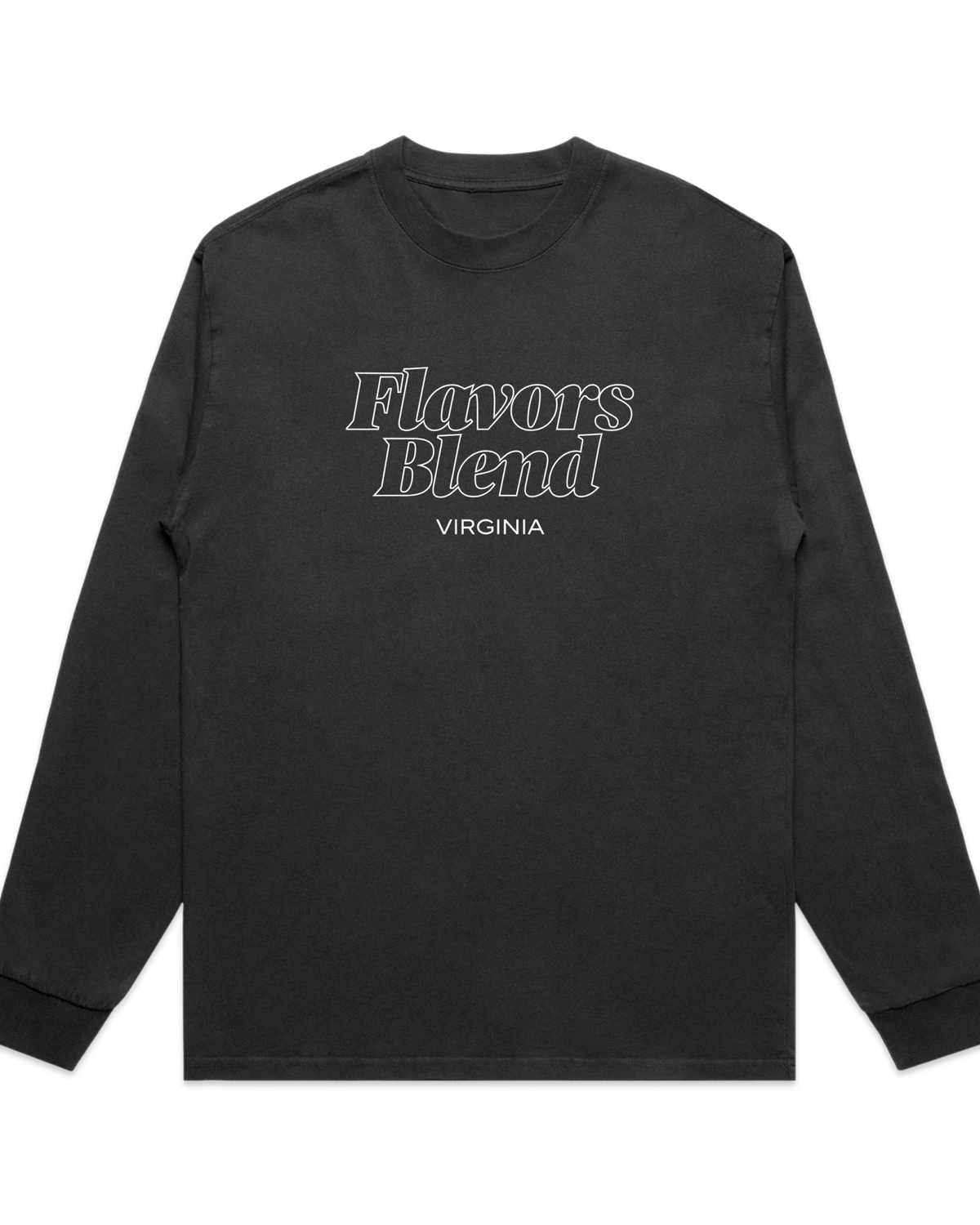 VINTAGE BLACK LOGO VA LONG SLEEVE TEE