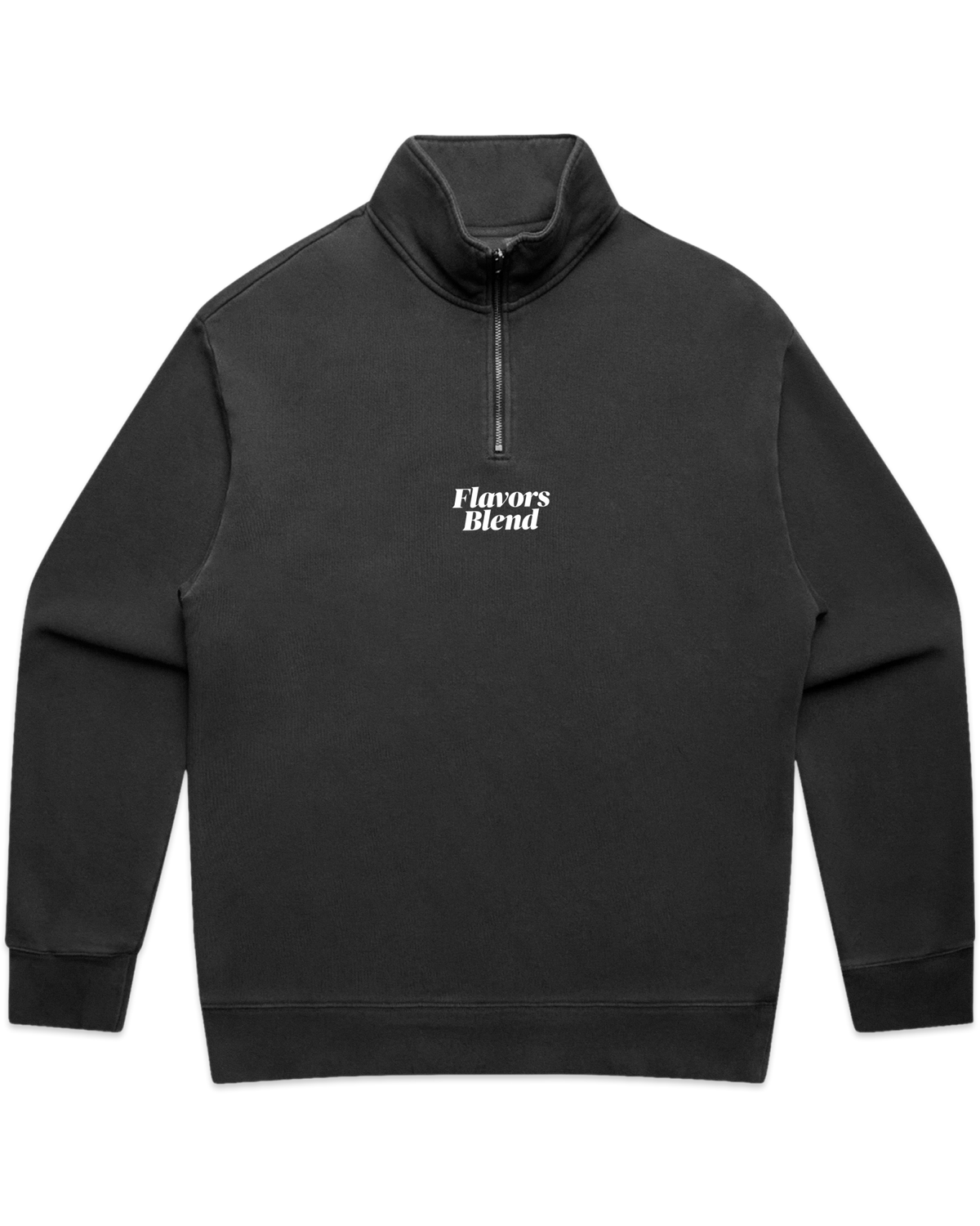 VINTAGE BLACK LOGO HALF-ZIP SWEATSHIRT