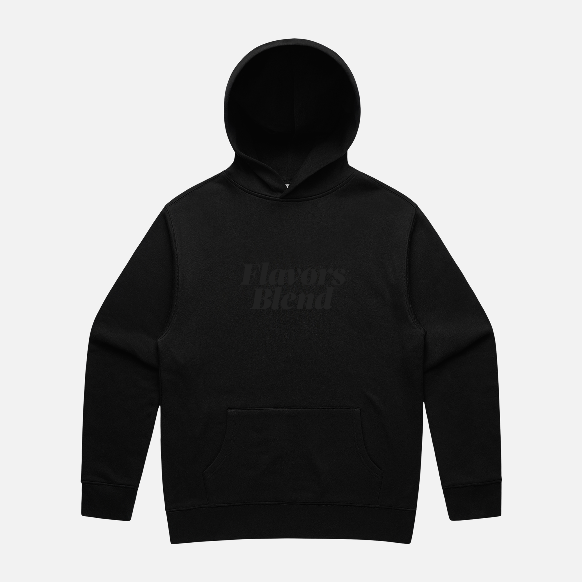 TONAL HOODIE - BLACK