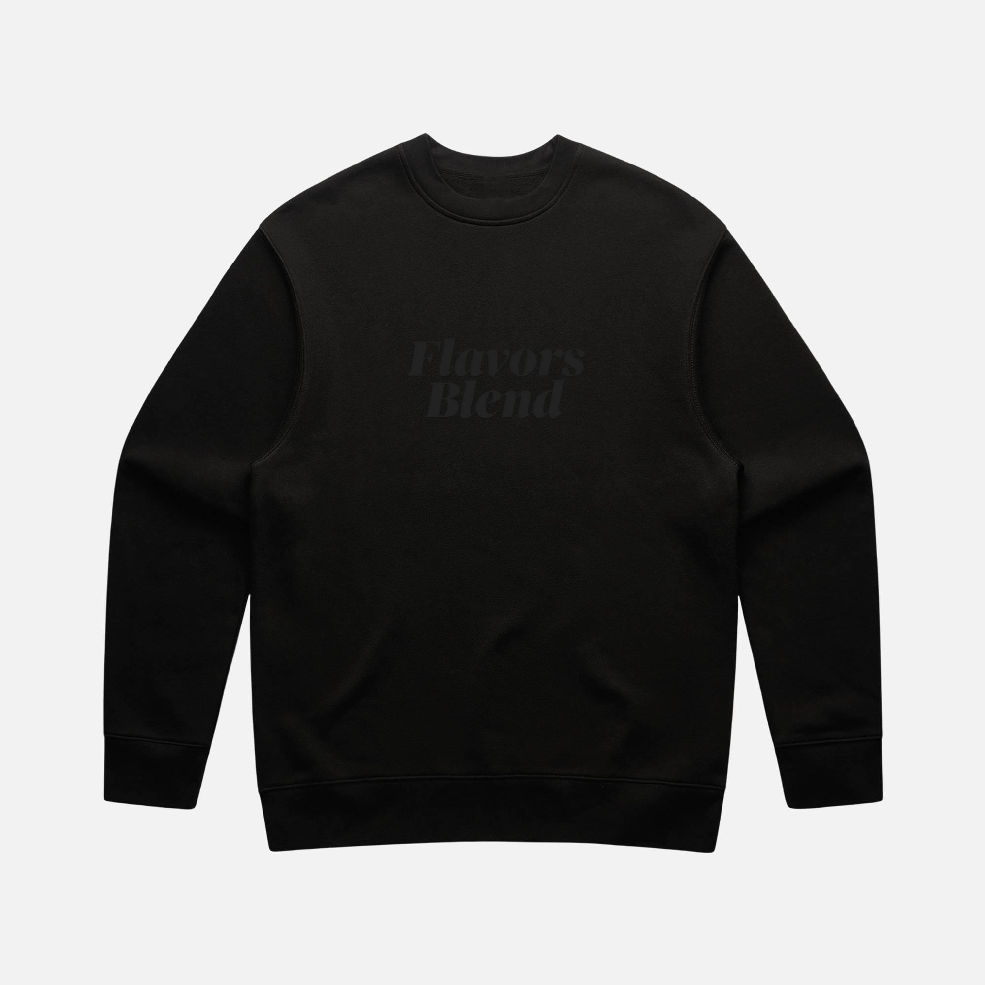 TONAL CREWNECK - BLACK