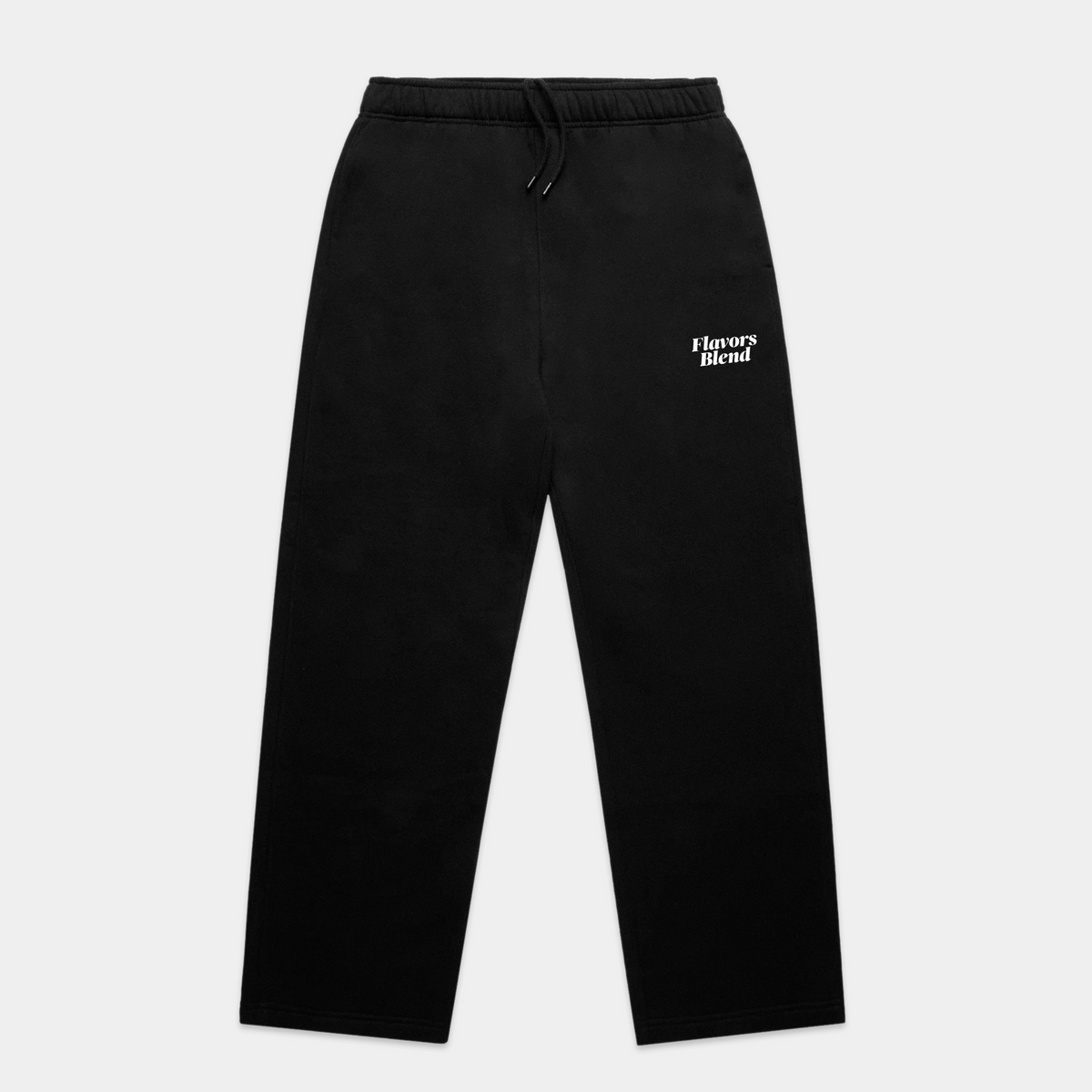 PRIME WIDE LEG SWEATPANTS - BLACK