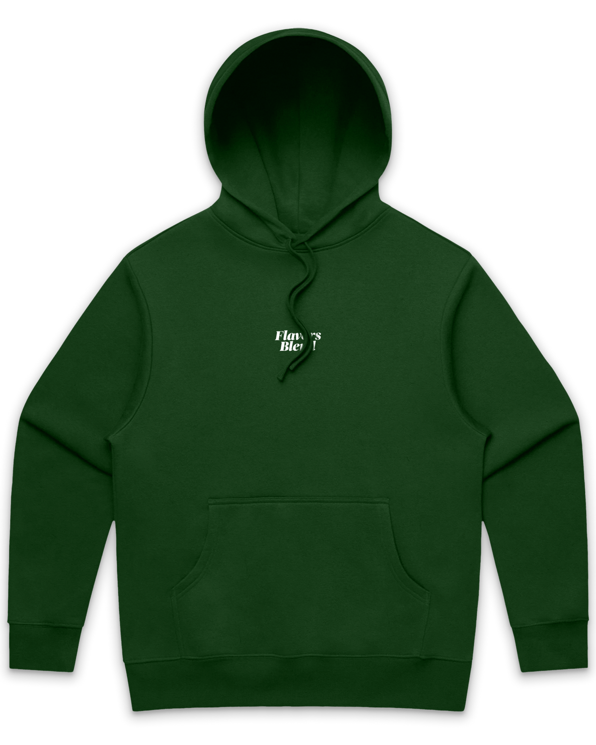 DARK GREEN LOGO DRAWSTRING HOODIE