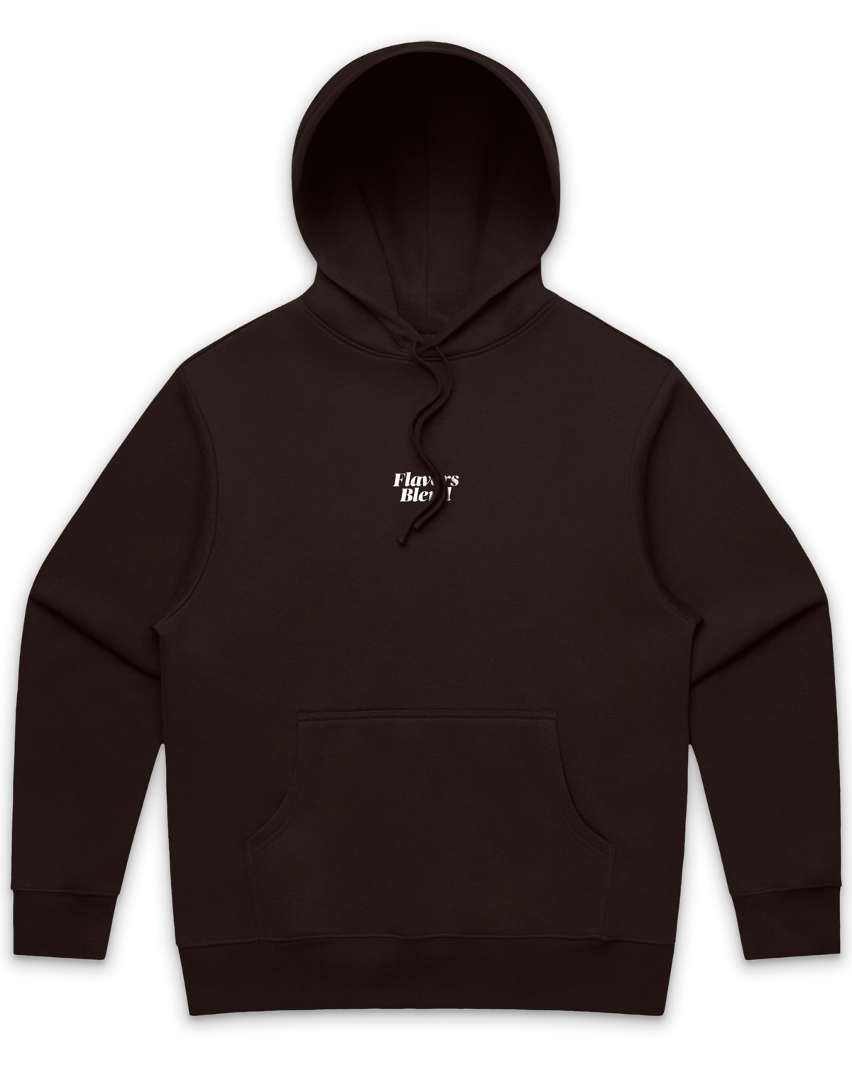 BROWN LOGO DRAWSTRING HOODIE