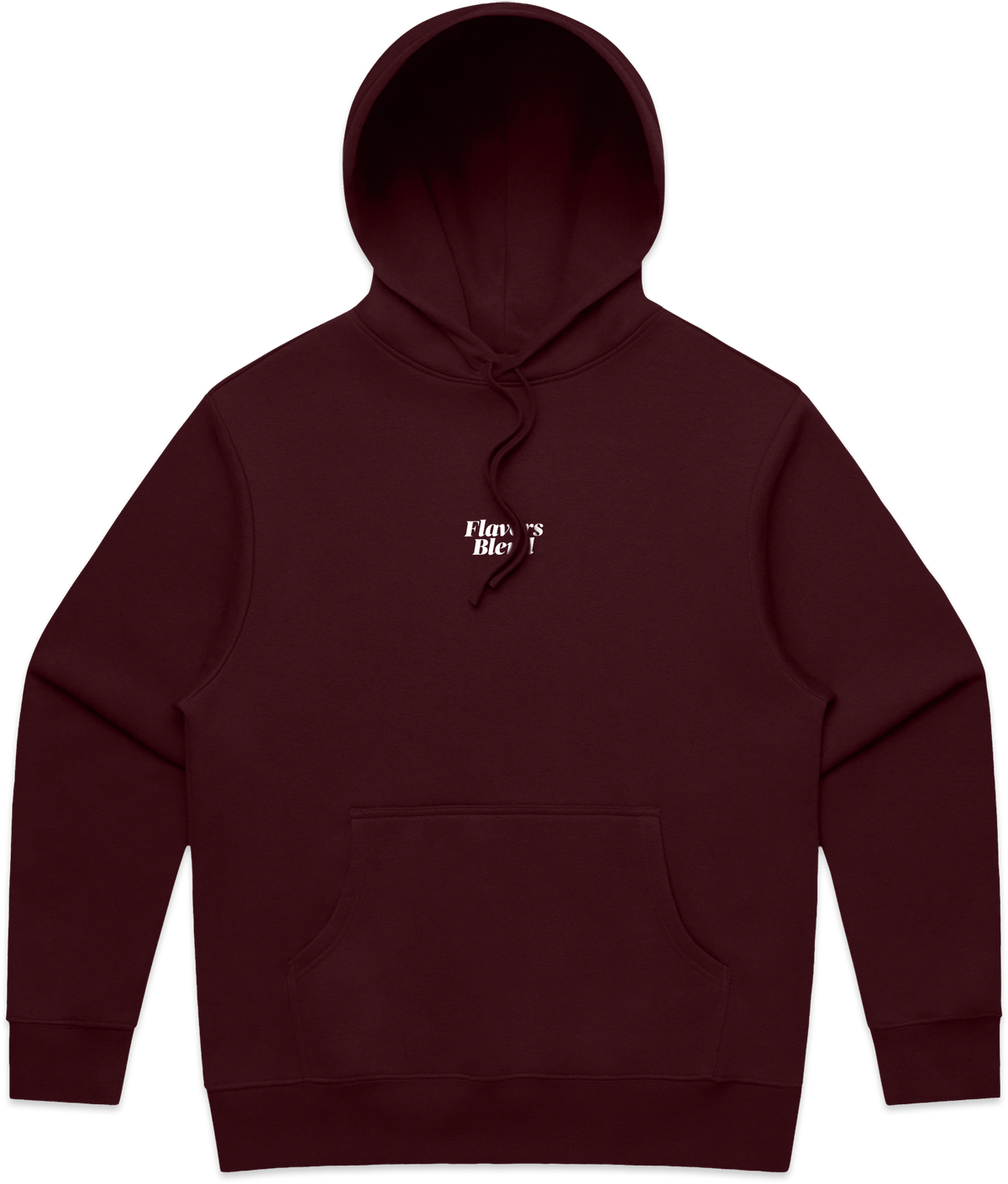 MAROON LOGO DRAWSTRING HOODIE