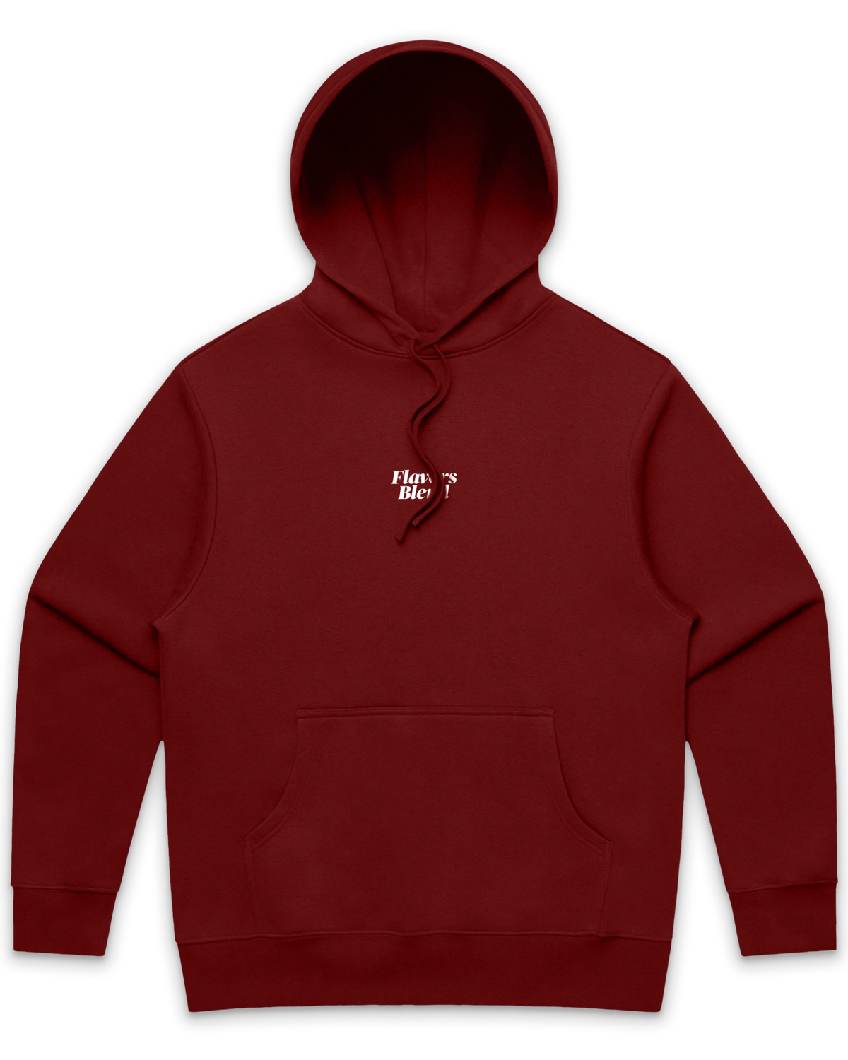 RED LOGO DRAWSTRING HOODIE