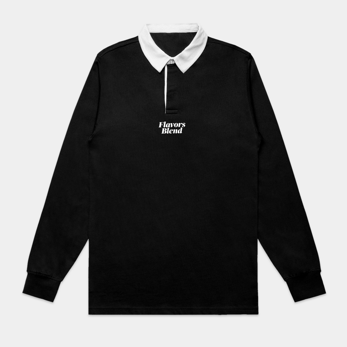 PRIME POLO RUGBY TEE - BLACK